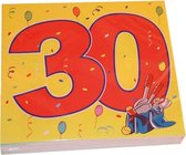 32x 30 jaar leeftijd themafeest servetten Confetti 33 x 33 cm papier - Dertigste/30e verjaardag papieren wegwerp tafeldecoraties