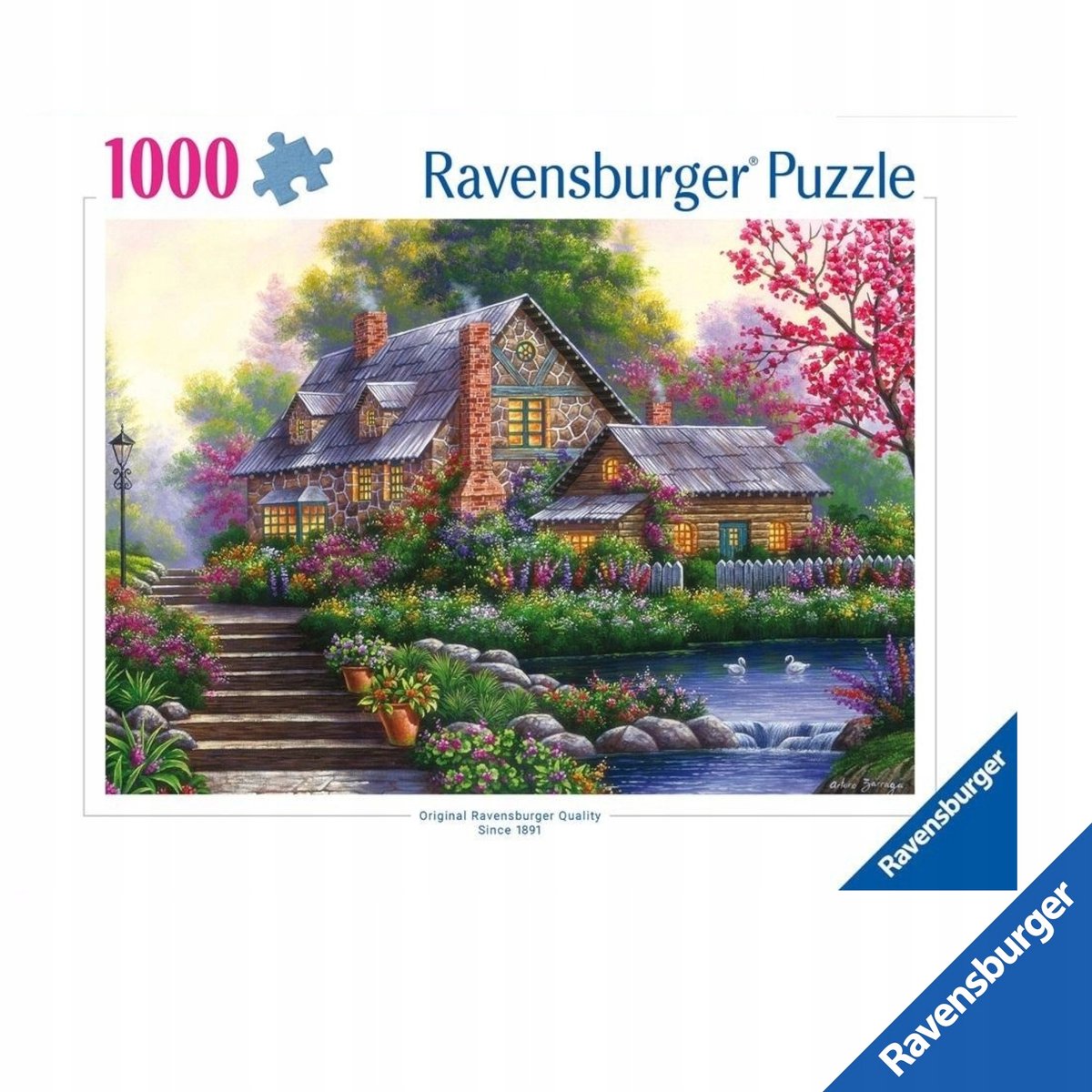 Ravensburger Romantisch Dorpshuis Puzzel 1000 Stukjes