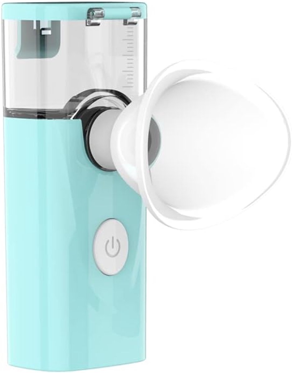 Oogvernevelaar - oogmassager, elektrische oogwas, luchtbevochtiger, spa, draagbare spray, verlichting van vermoeidheid, vernevelaar voor het oog (blauw)