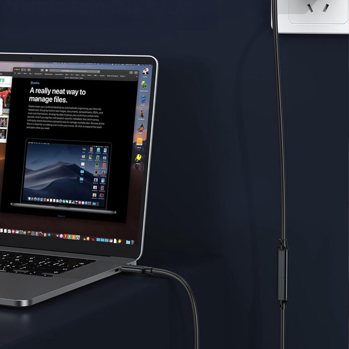 USB-C 3.1 Gen2 verlengkabel 1m 10Gbps 60W Fast Charge 4K video male-female kabel voor iPhone 15, MacBook, Galaxy - Afbeelding 4