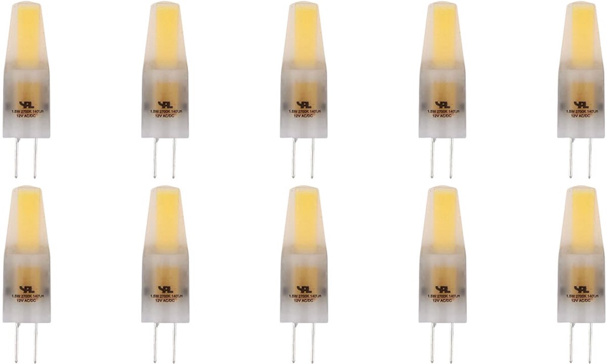 SPL G4 LED Lamp 1.5W Dimbaar - Warm Wit - 140lm - T10 - Mat - 10 Stuks