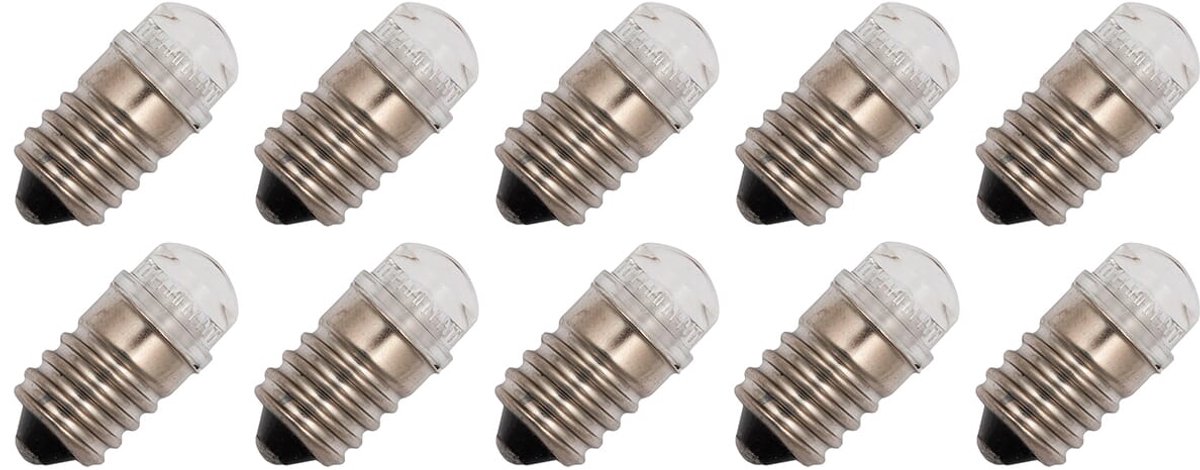 Signaallamp E14 240V - 10 stuks - T16 Neonlamp Ø16mm - 30mm - 2500K - Dimbaar - Groen