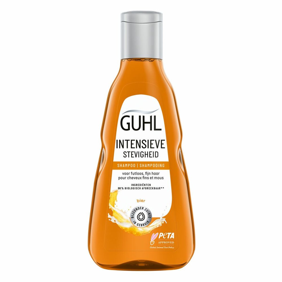 1 x Guhl - Shampoo - Intensieve Stevigheid - 250 ml - Haar Versterken - Bierextract Shampoo - Volume Haar - Krachtig Haar - Stevig Haar