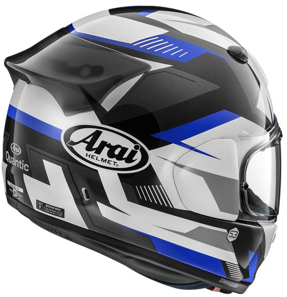 Arai Quantic Supra Blauw Zwart Wit Integraalhelm - Maat L – foto 2