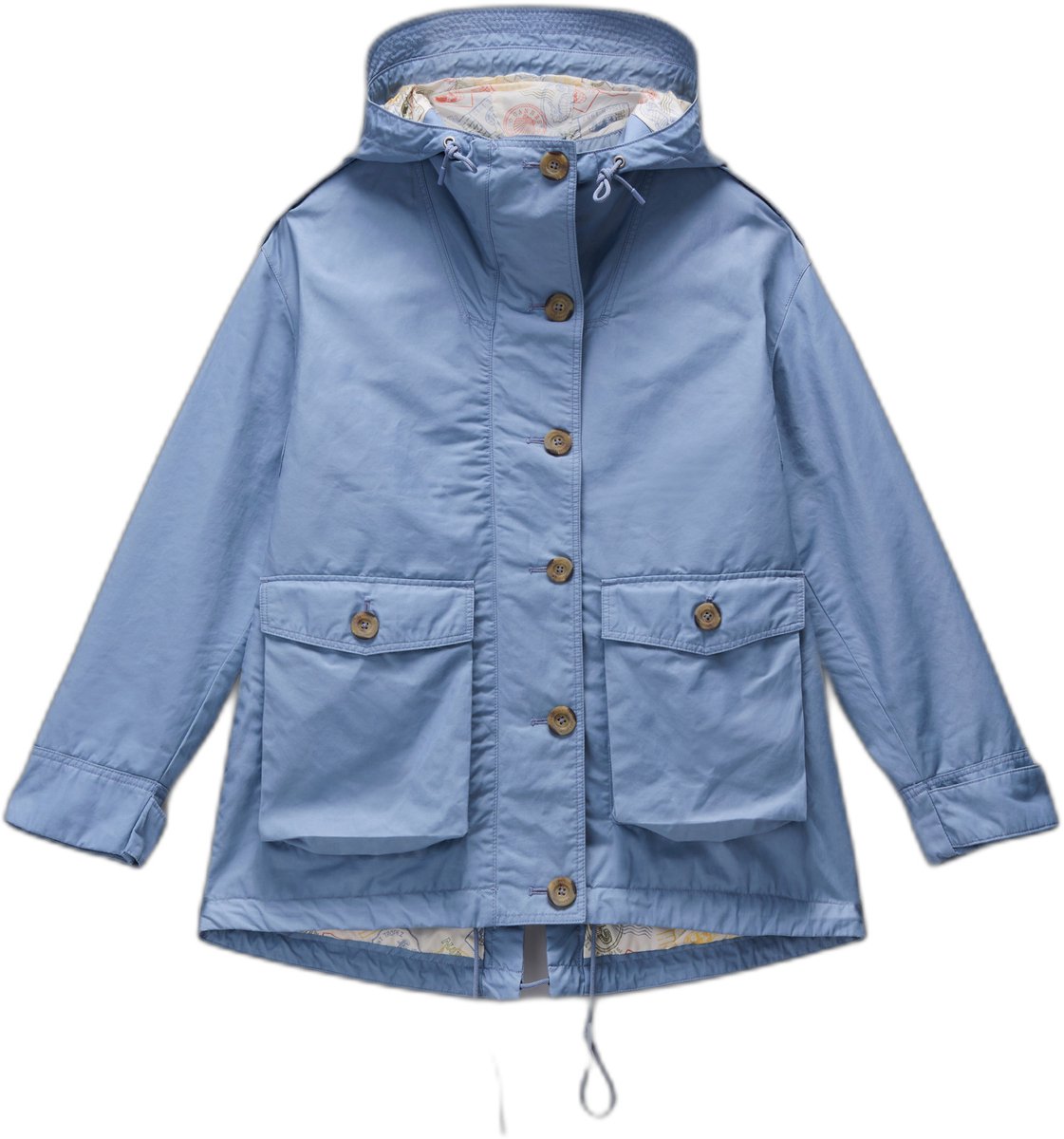 Damesjack met capuchon Napapijri Elsa Blauw