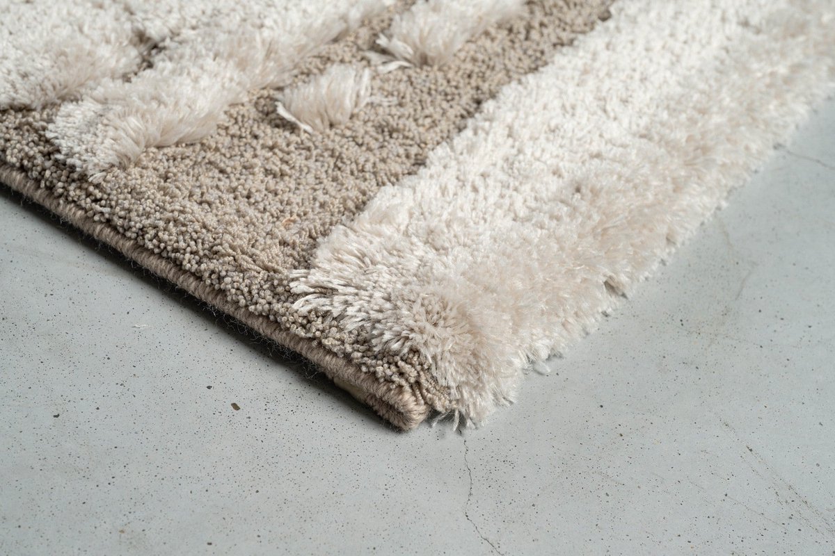 Rugsman Osaka 013.0025.2383 Vloerkleed - 133 x 195 cm - Beige - Rechthoekig - Polyester - Eetkamer, Woonkamer, Slaapkamer - Abstract - Modern
