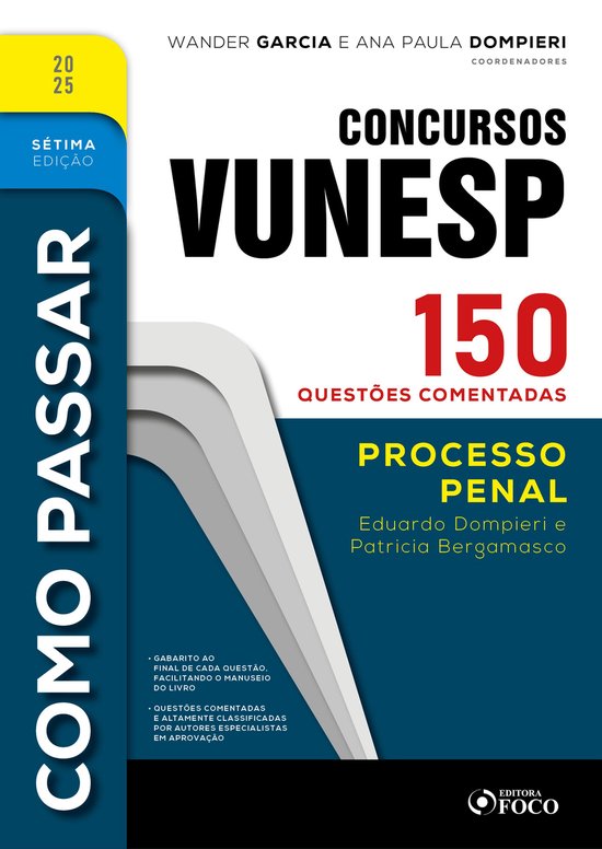 Como Passar em Concursos Vunesp - 7ª Ed -2025 - cover