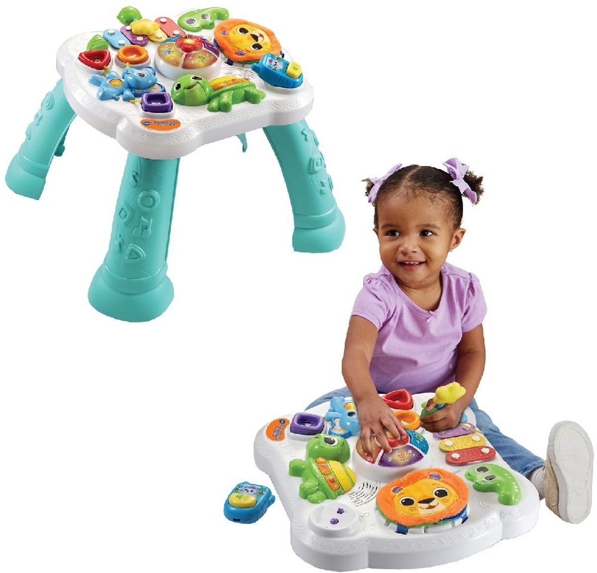 VTech Dierenvriendjes Speeltafel - Interactief Speelgoed - Cijfers, Kleuren en Vormen - Van 9 tot 36 Maanden — afbeelding 8