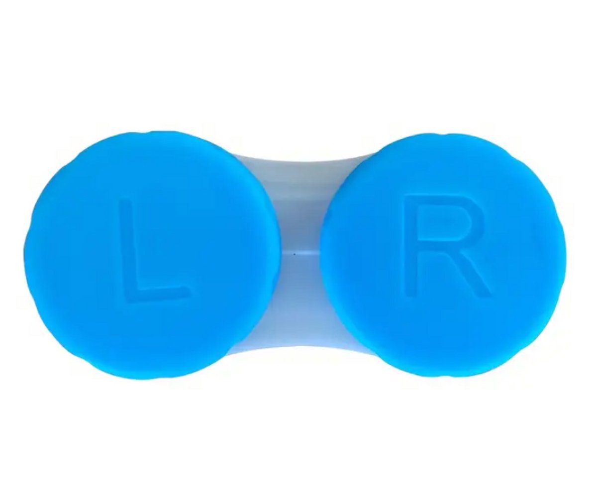 1 stuk - Contactlensdoosjes - Lenzendoosje - Lenshouder - Contactlens - Lenzenbakje - Lensdoosje - Kleur: Blauw