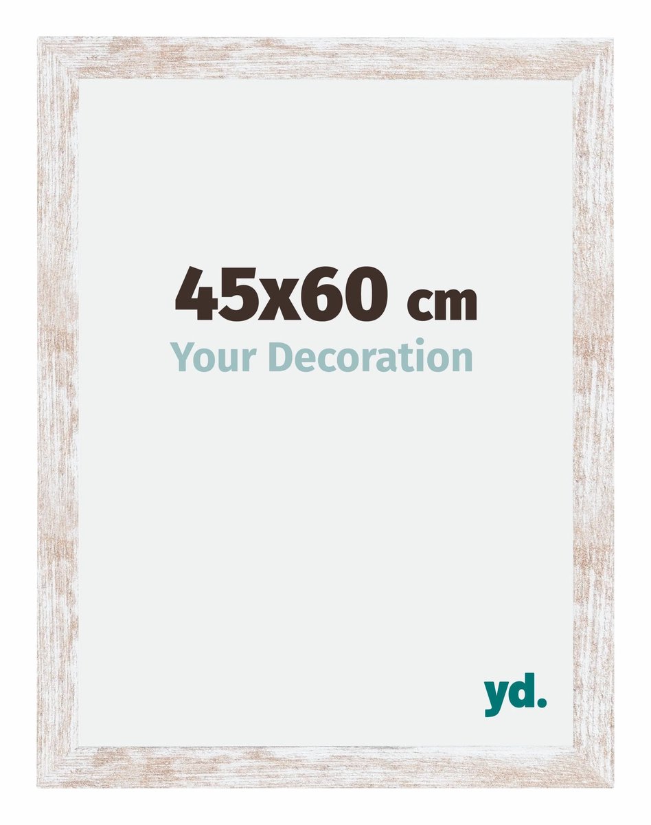 yd. Your Decoration - Fotolijst 45x60 cm - MDF - White Wash - Catania