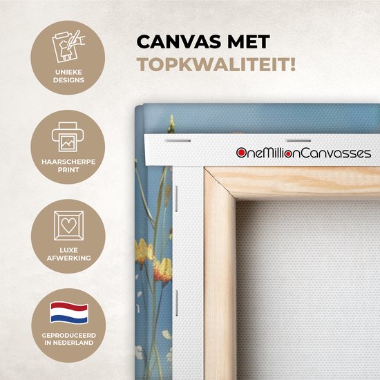 Peinture sur toile 150x100 cm - Décoration murale Fleurs - Nature - Botanique - Art - Décoration murale murale salon - Décoration chambre - Accessoires de chambre - Peintures