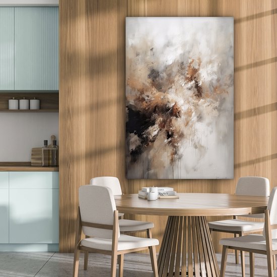 Tableau sur toile 80x120 cm - Tableaux abstraits sur toile - Accessoires de décoration de chambre - Tableaux modernes salon - Décoration murale chambre - Décoration murale cuisine - Tissu mural design d'intérieur - Décoration maison