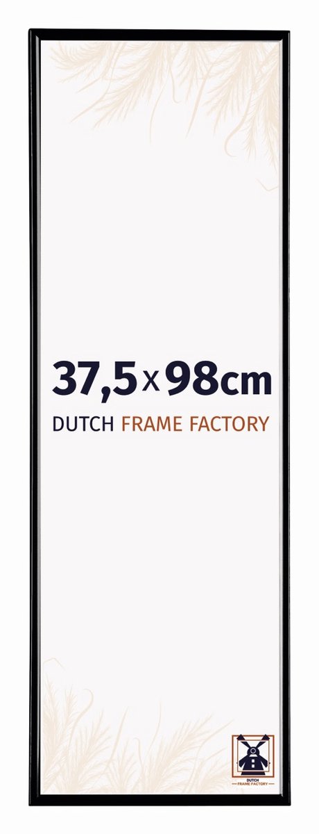 Dutch Frame Factory Fotolijst 37,5x98 cm - Kunststof - Zwart Hoogglans - Easy