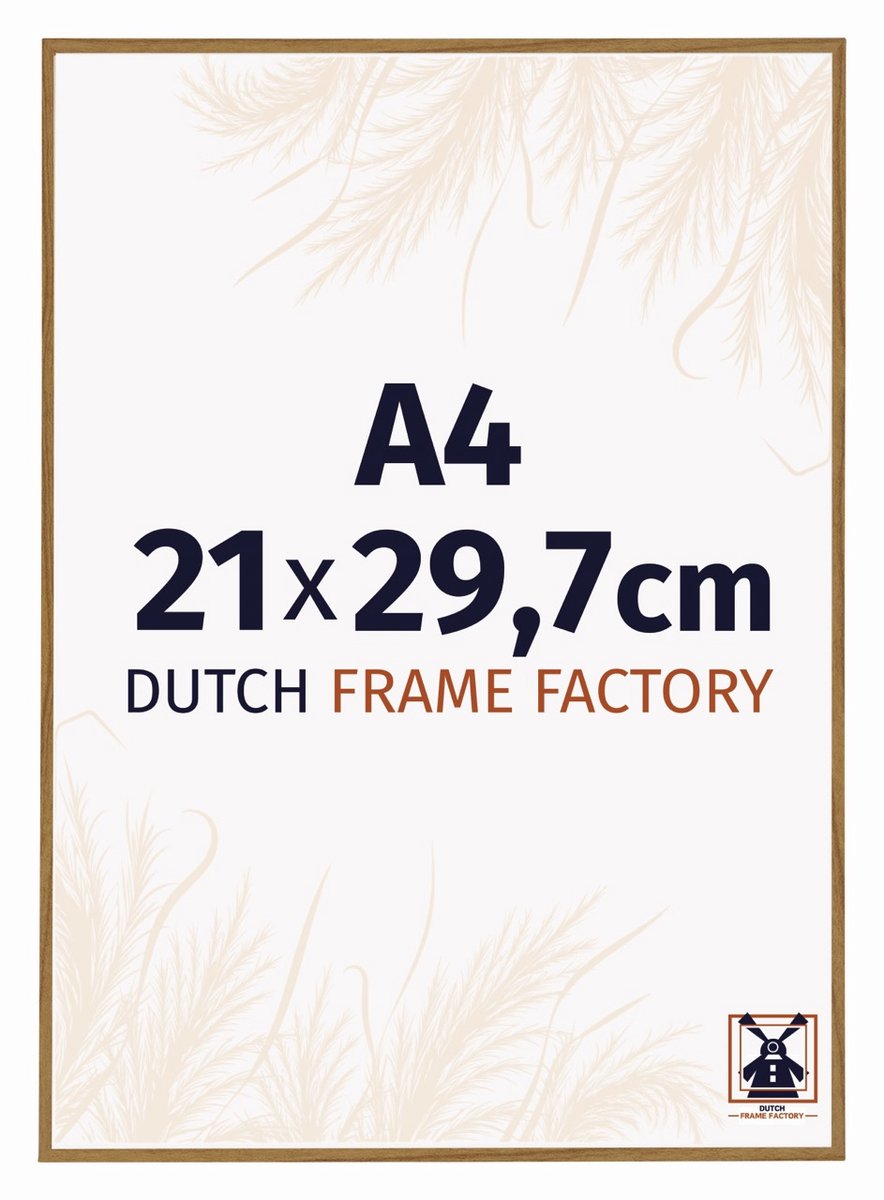 Dutch Frame Factory Fotolijst A4 21x29,7 cm - Kunststof - Beuken Licht - Easy