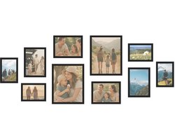 SecaDesign Fotolijsten Set – Fotolijst collage met 10 Lijsten