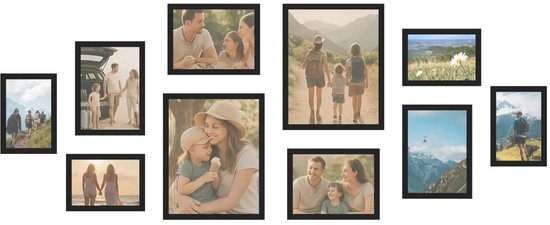 Set de Cadres photo SecaDesign – Collage de cadres photo avec 10 Cadres