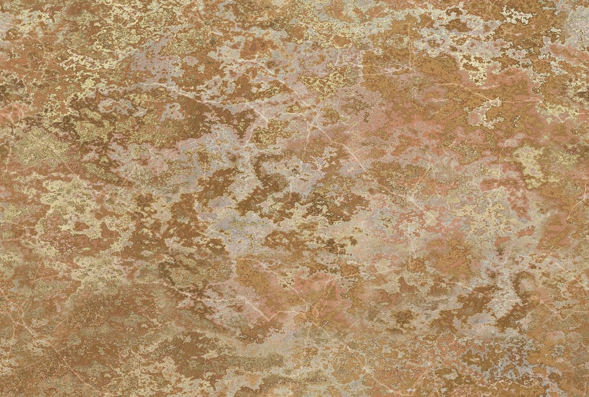 Betonlook behang goud 2248-10 | Ontdek behang online