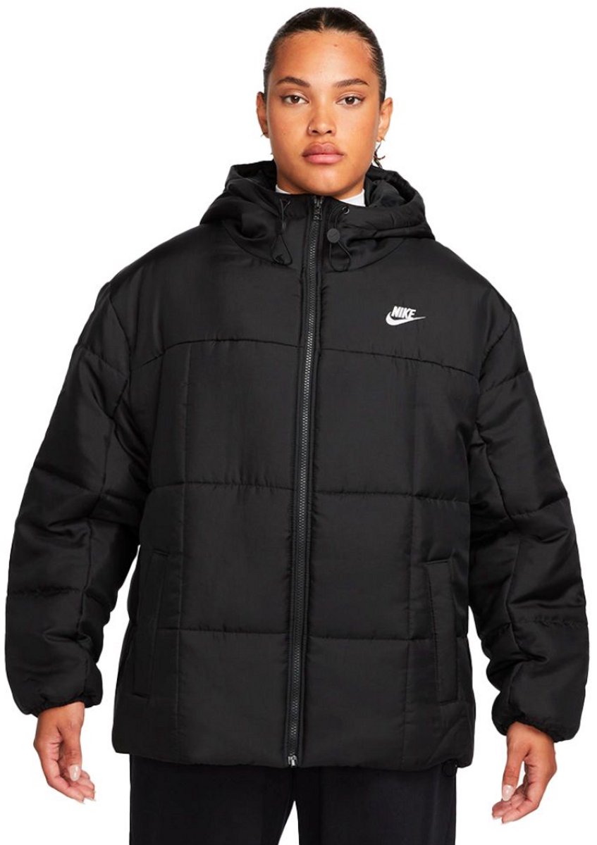 Nike Dames Essential Therma-FIT Puffer Jacket Zwart