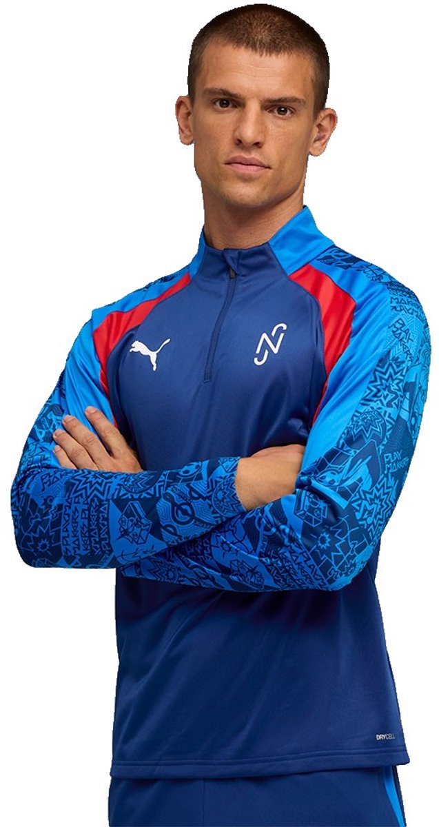 Puma Neymar Jr Playmaker Sweatshirt Met Halve Rits Blauw 3XL Man