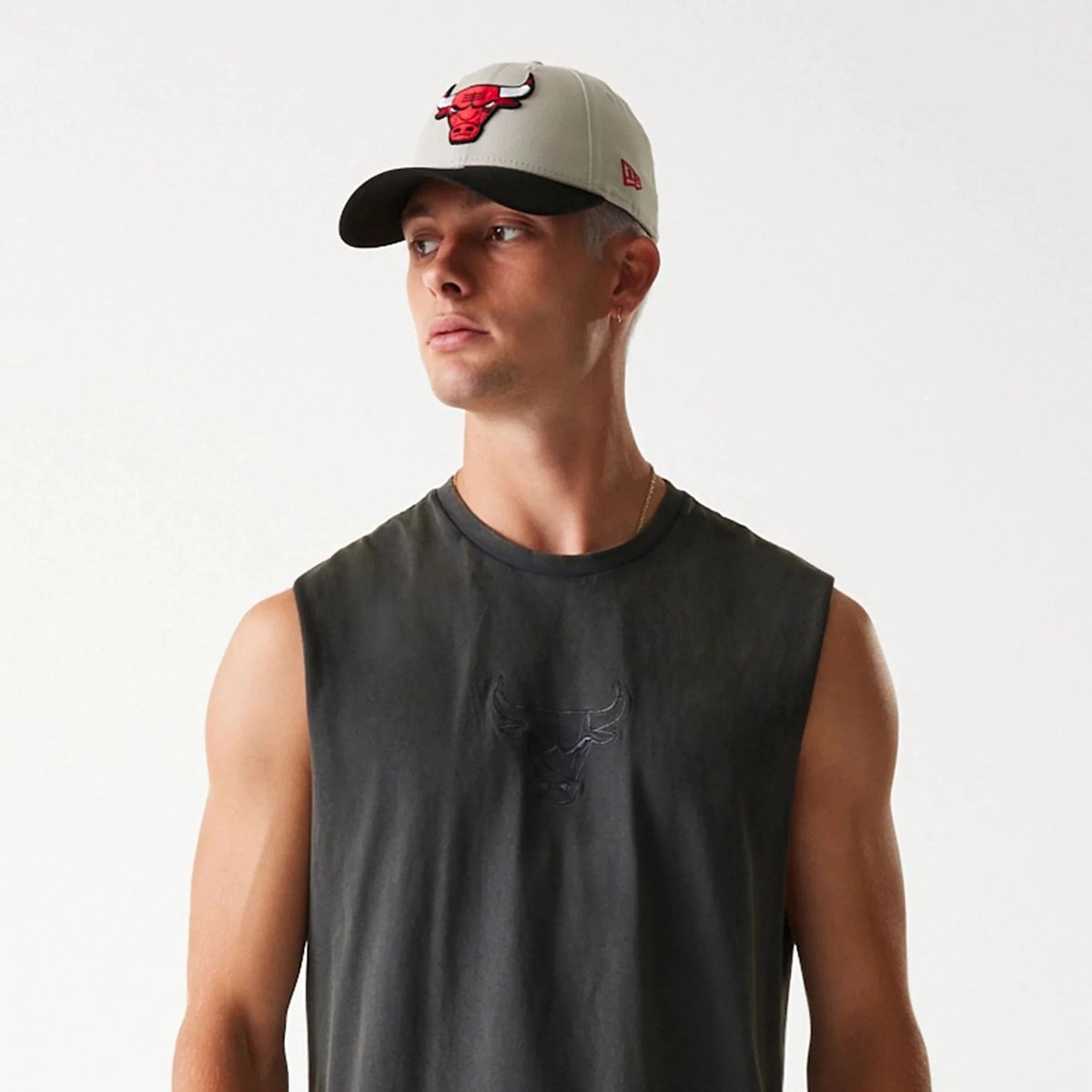 Chicago Bulls tanktop Washed Grijs
