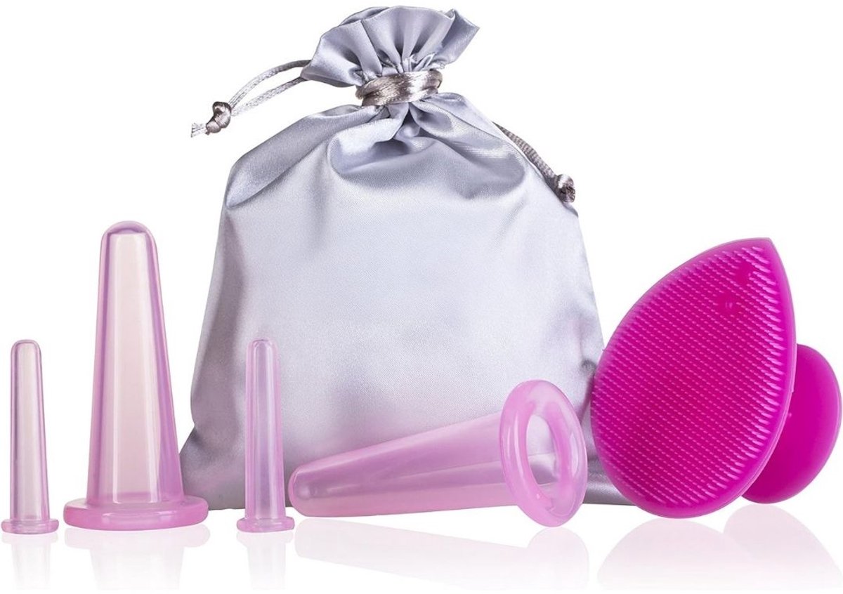 ApexArte® Cellulite Massage Apparaat - Massage Apparaat - Anti Cellulitis Apparaat - Cupping Cups - Roze
