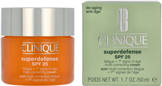 Clinique SuperDefense Fatigue Cream + 1st Signs of Age Multi-Correcting Cream SPF 25 - 50 ml