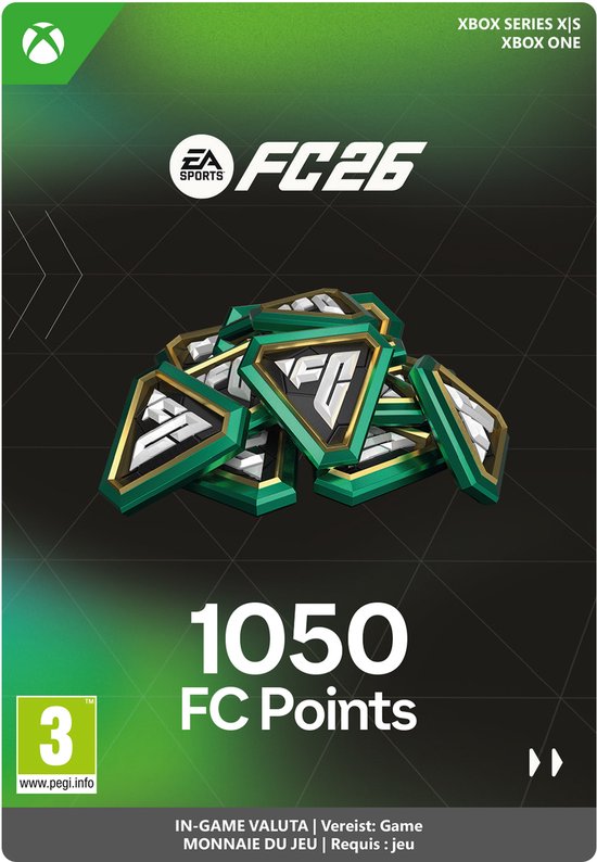 EA Sports FC 26 - FC Points 1050 - Xbox Series X|S/Xbox One - Currency - Niet beschikbaar in België