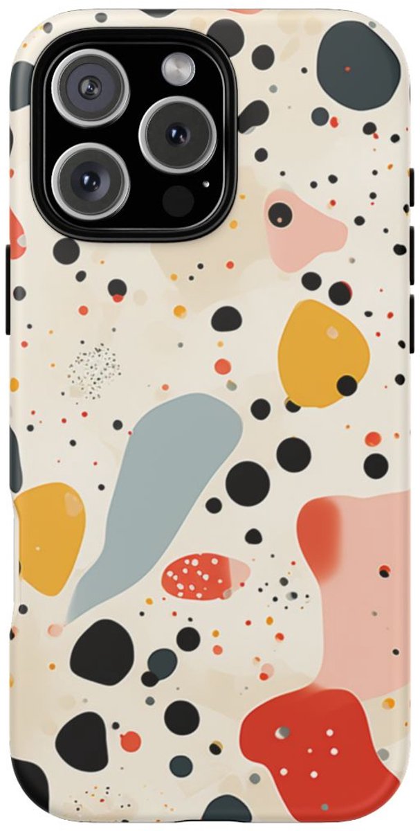 Kleurrijk Terrazzo-Patroon – Telefoonhoesje Geschikt voor iPhone 16 Pro Max