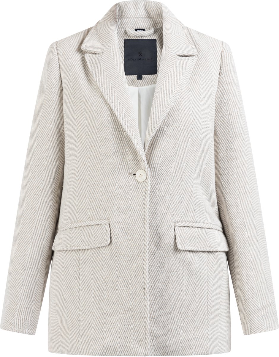 DreiMaster Blazer met visgraatmotief