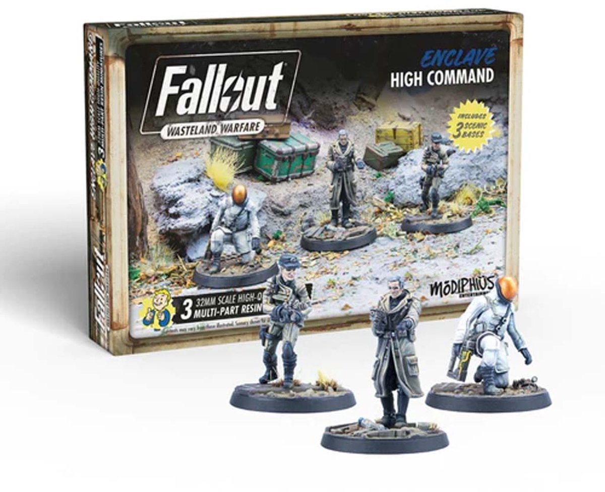 Fallout: Wasteland Warfare - Enclave: High Command - Uitbreiding - Modiphius Entertainment - Ongeschilderd