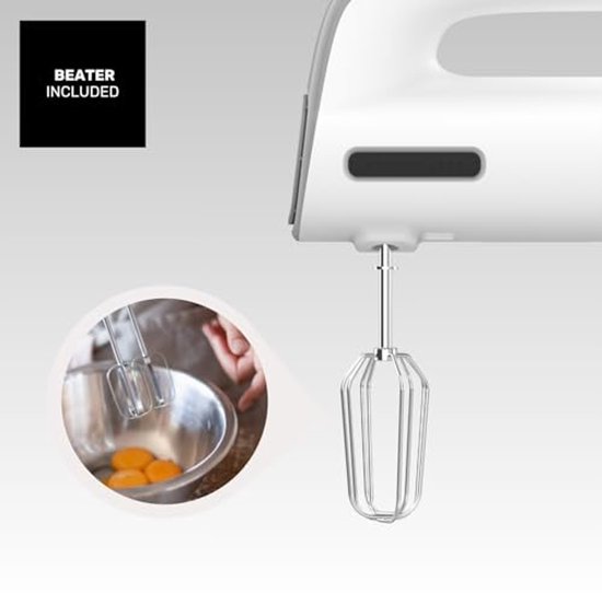 Gebakmixer 300 W met 5 snelheden en turbofunctie - Ideaal voor kneden en mixen — afbeelding 4