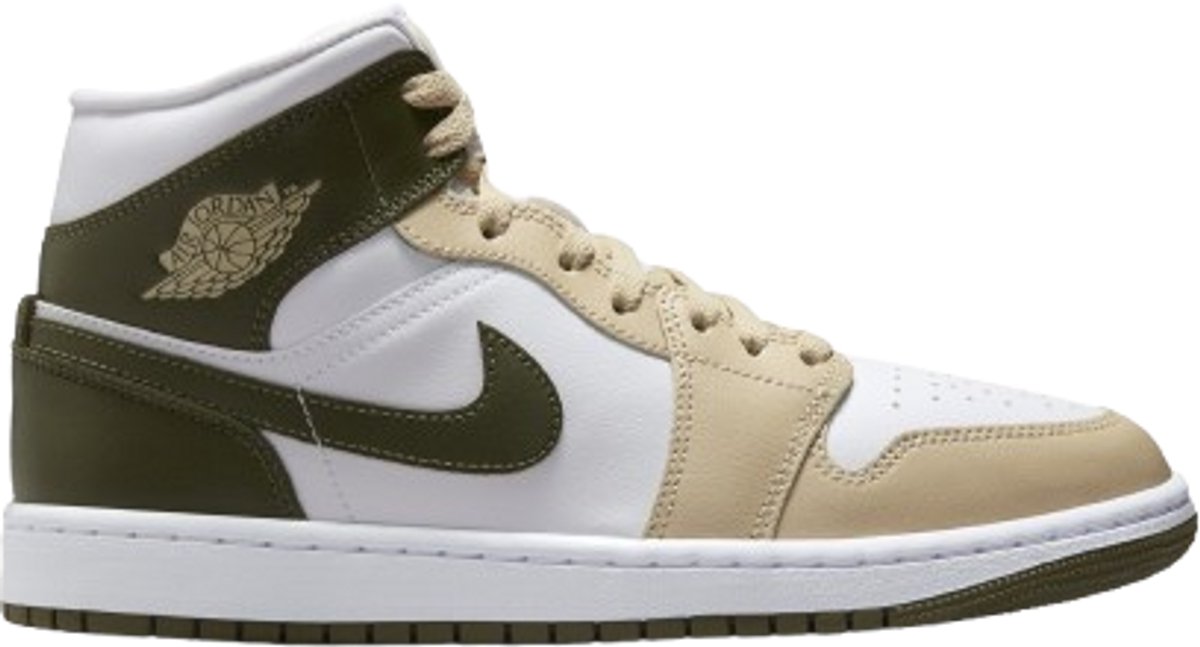Nike Nike Air Jordan 1 Mid Dames Sneakers Doos Zonder deksel Wit