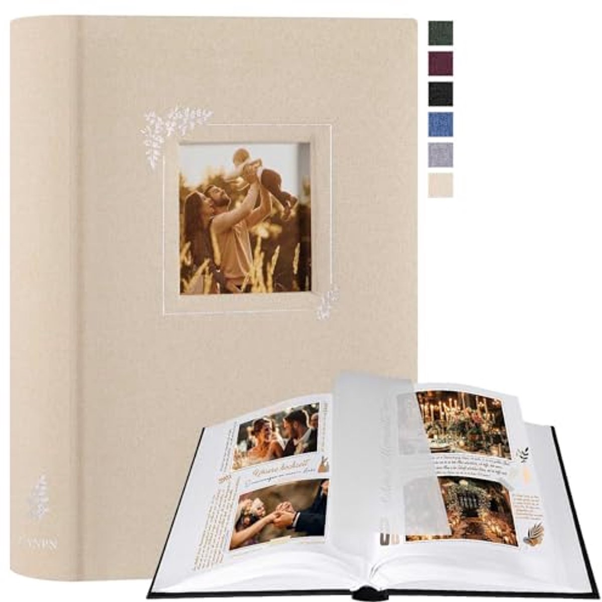 DIY Foto Album met 60 Witte Pagina's en Vensterontwerp - Voor 9x13 cm, 10x15 cm en 13x18 cm Foto's