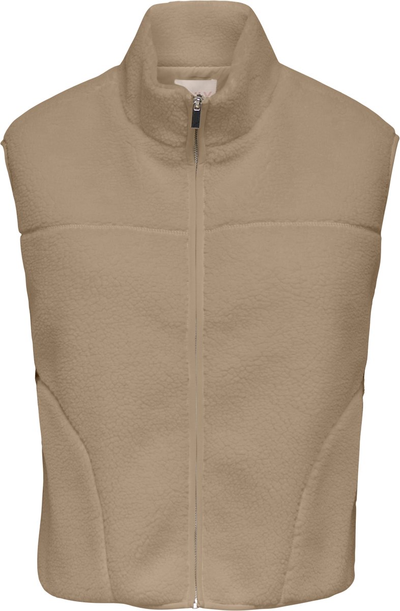 ONLY - ONLBABY TEDDY HIGH NECK ZIP VEST PNT - Meisjes - Gewatteerde jassen