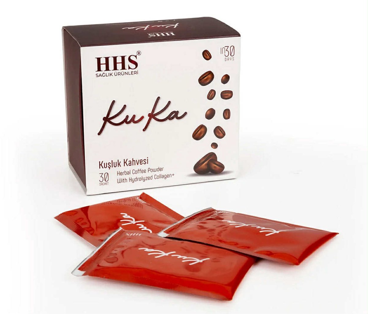 HHS KuKa Coffee – Kruidenkoffie met Collageen & Vitamine C – 30 Zakjes
