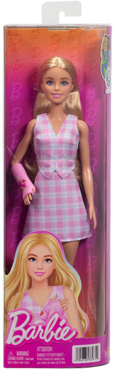 Barbie Fashionistas - Met Roze Gipsverband - Modepop — afbeelding 4