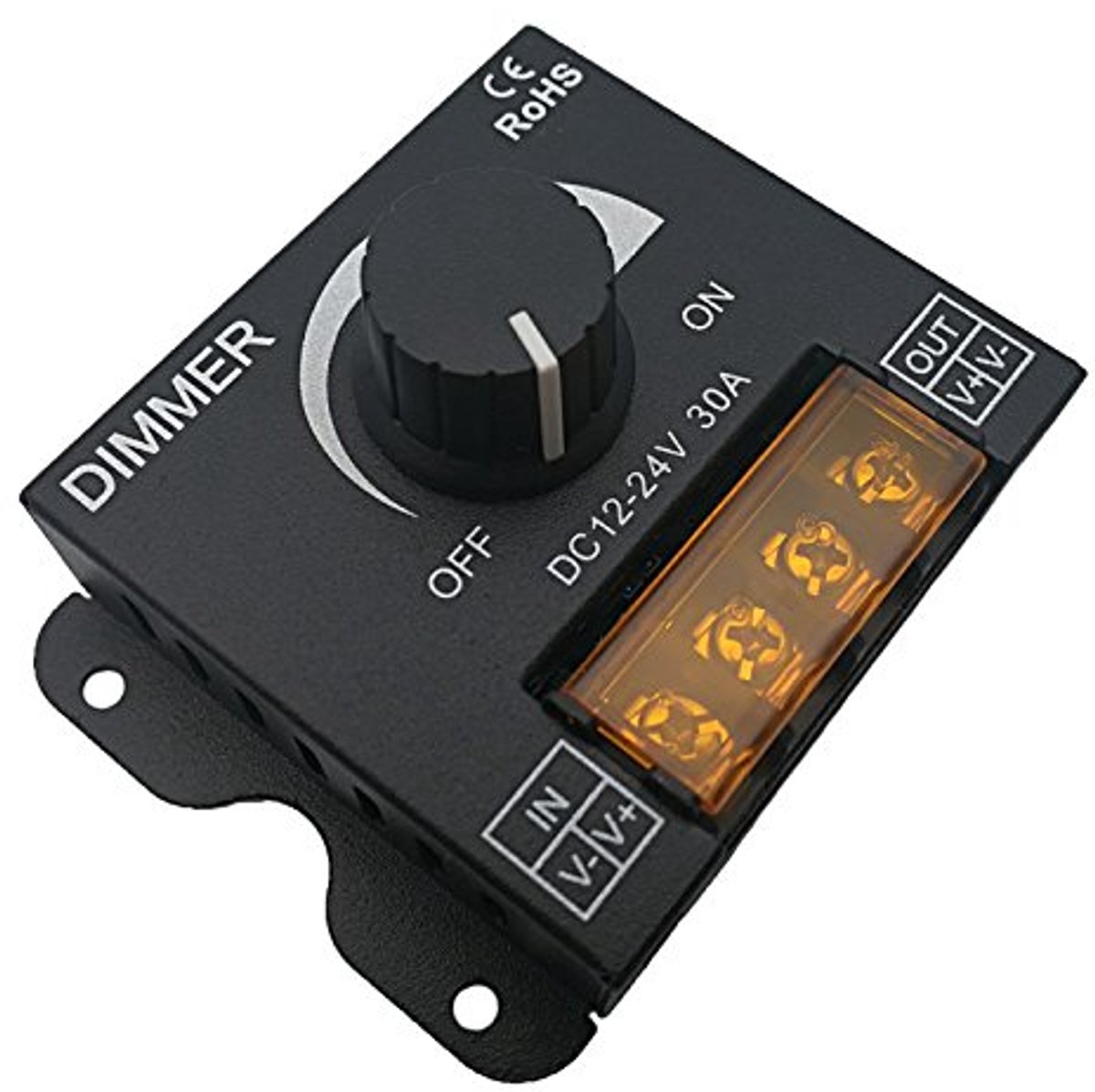 LED Dimmer Controller 12V/24V DC 30A voor Monochrome LED Strips