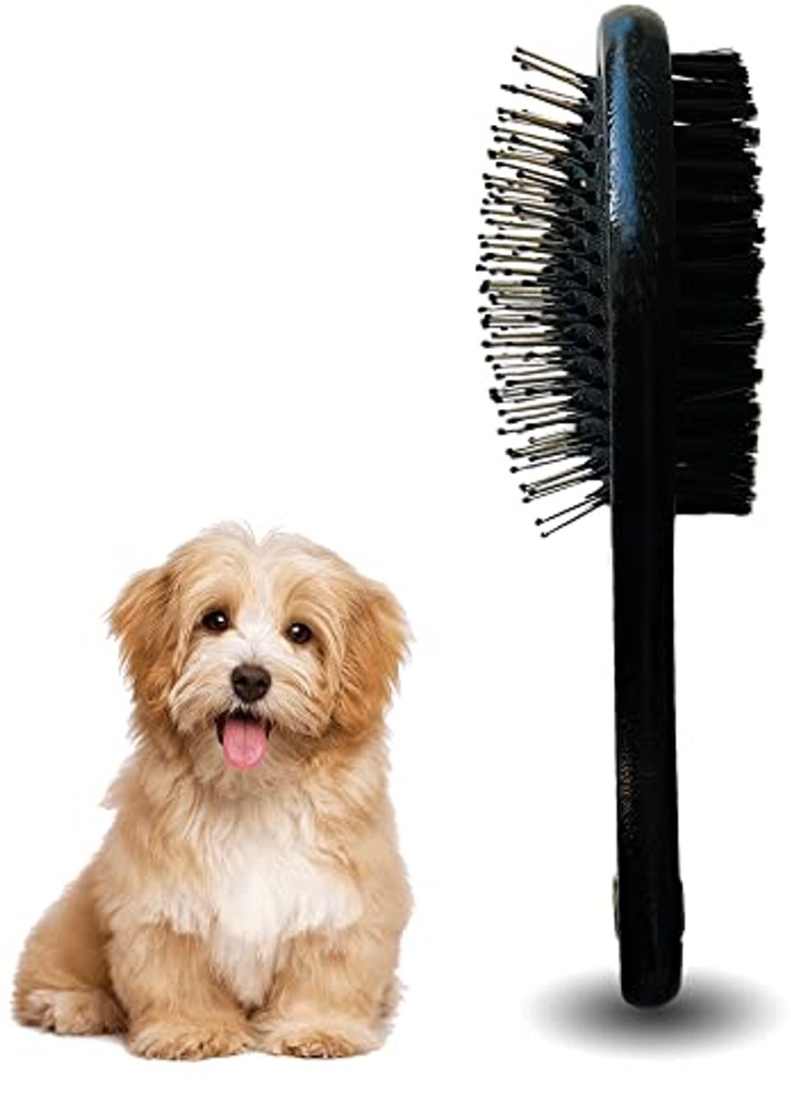 Houten hondenborstels voor huisdierenverzorging - Professionele borstel voor kleine en langharige honden en katten