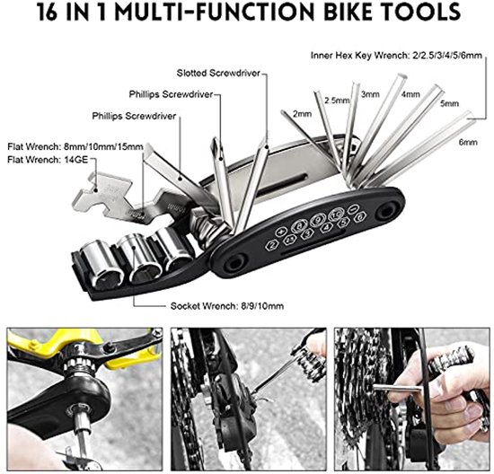 EHIOG 56-delige Fietsbandenreparatieset – Incl. Vulkanisatie- En Zelfklevende Patches, Bandenlichters, Lijm En Opbergdoos