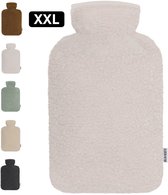 XXL crème kruik met teddy hoes, met een selectie van 5 andere kleuren.