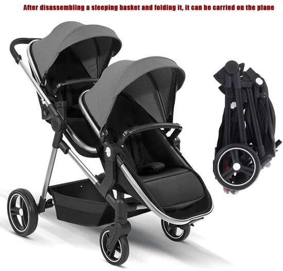 Mila Shop Tweeling buggy - Duo Buggy - Duo kinderwagen - Mila - €329,95