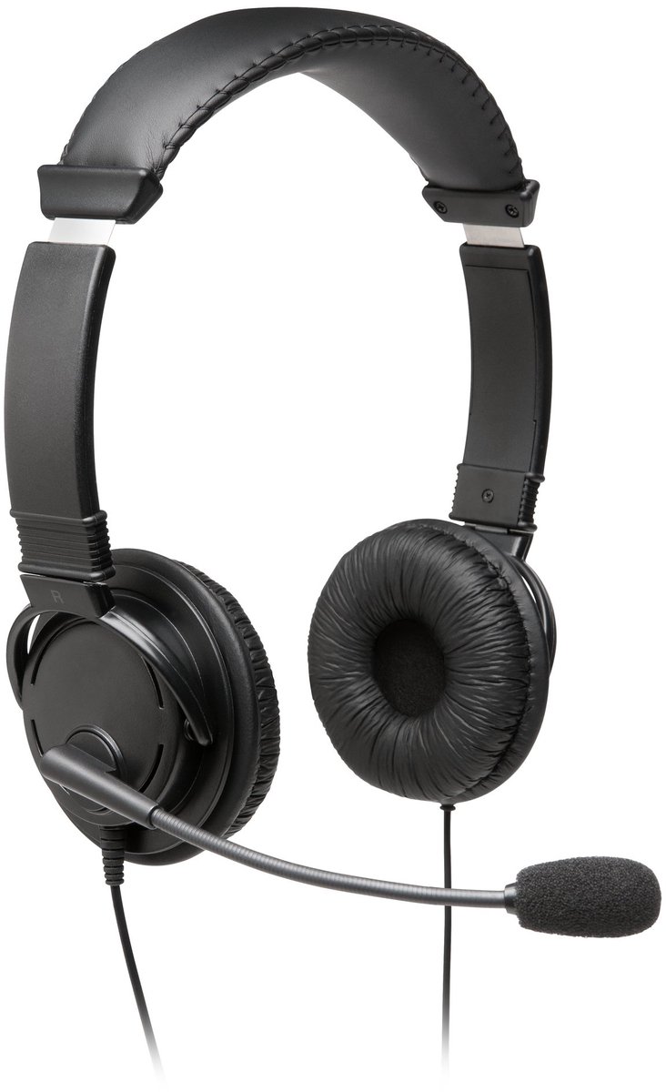 Kensington USB-Hi-Fi-Hoofdtelefoon met Microfoon met Ruisonderdrukking - Zwart