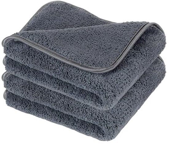 Clean Guard Microvezeldoeken – 380 G/m², 40x40 Cm, 5 Stuks, Voor Auto, Motor En Huishouden, Pluisvrij En Absorberend