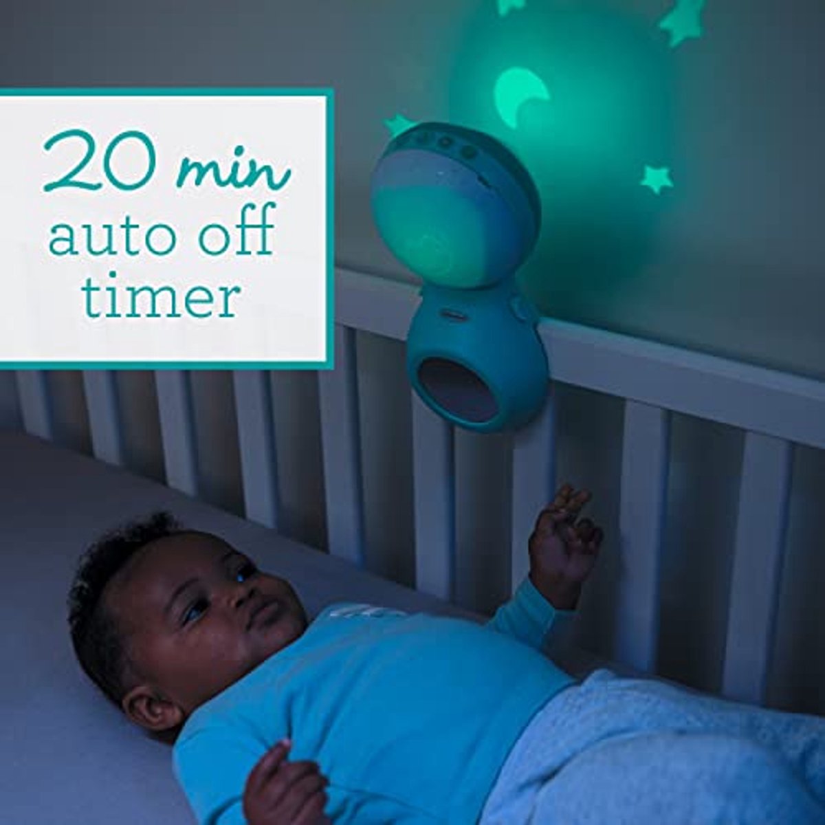Image of 3 in 1 Muziekmobiel en Projector voor Baby's - Nachtlampje met Melodietjes en Natuurgeluiden