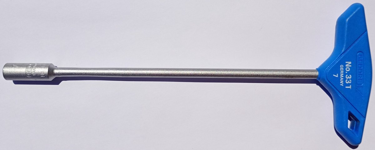 Gedore T-sleutel dopsleutel 7 x 200 mm
