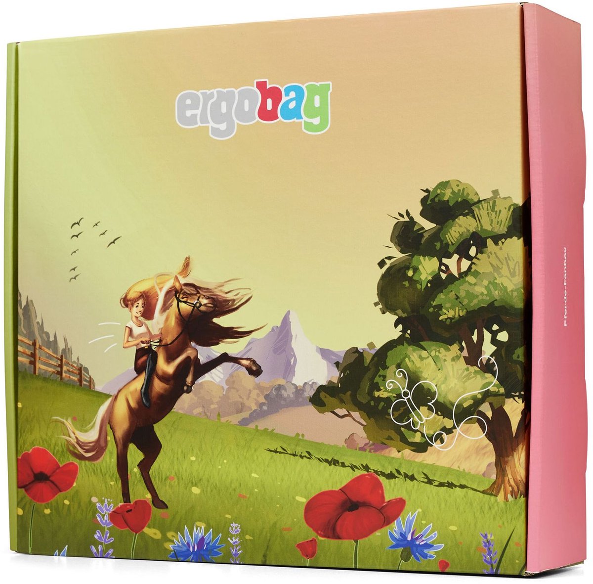ergobag schooltas accessoires drinkfles Fan Box Pferde veelkleurig