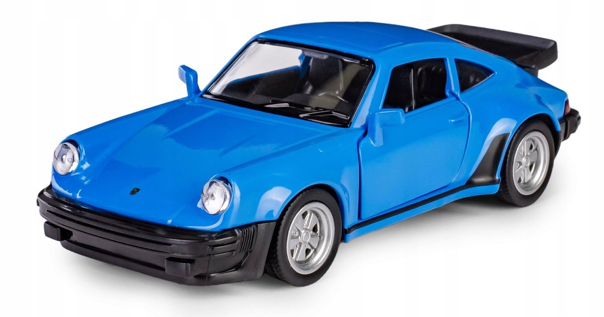 RMZ City Porsche 911 930 Turbo 3.3 Modelauto Blauw 12cm Metaal