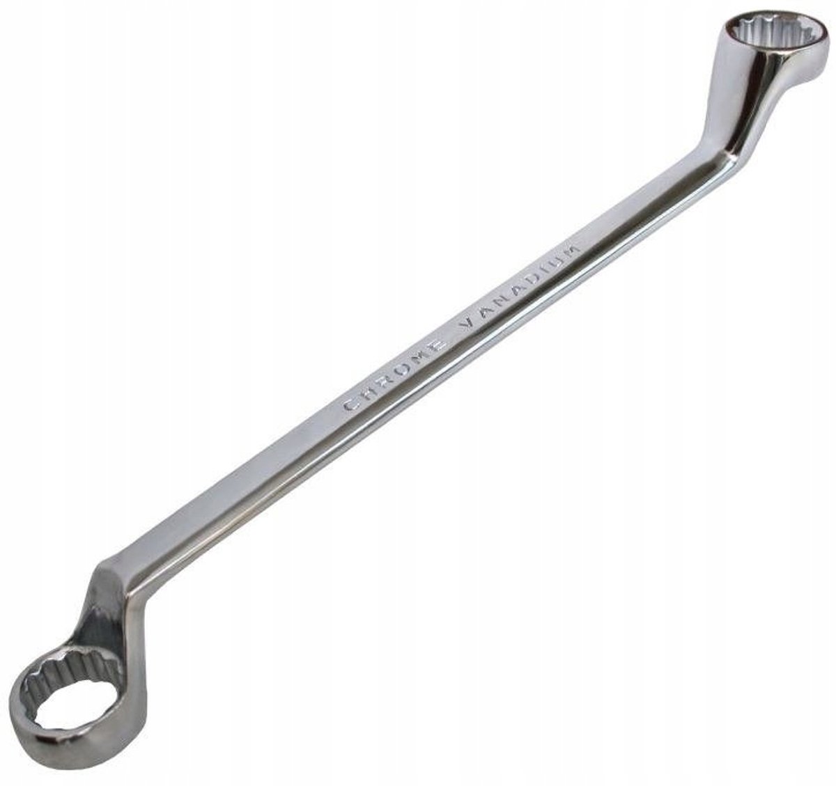 Dubbele Ringsteeksleutel Gebogen 30x32mm CR-V Gepolijst
