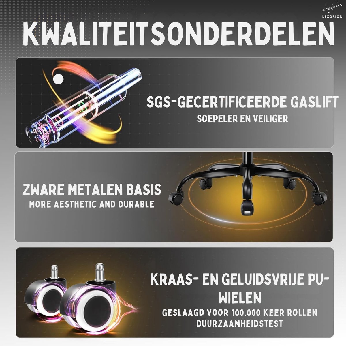 Lexorion Gaming Stoel – Ergonomische Gaming Chair – Inclusief Gratis RGB Gamingmuis Cadeau – Verstelbaar – Lederen Gamestoel – 136 kg – Roze– Bureaustoel – foto 8