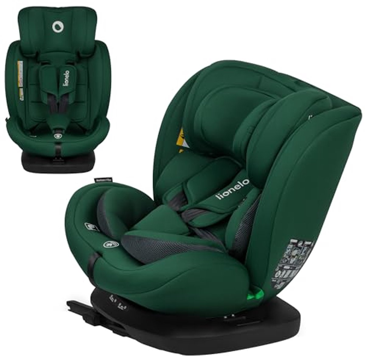 Image of 360° Draaibaar i-Size Kinderzitje voor Groep 0/1/2/3 (40-150 cm) – Veilig en Comfortabel – ISOFIX Bevestiging – Diepe Zit – Verstelbare Hoofdsteun